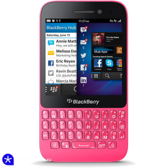 BlackBerry Q5 Pink купить