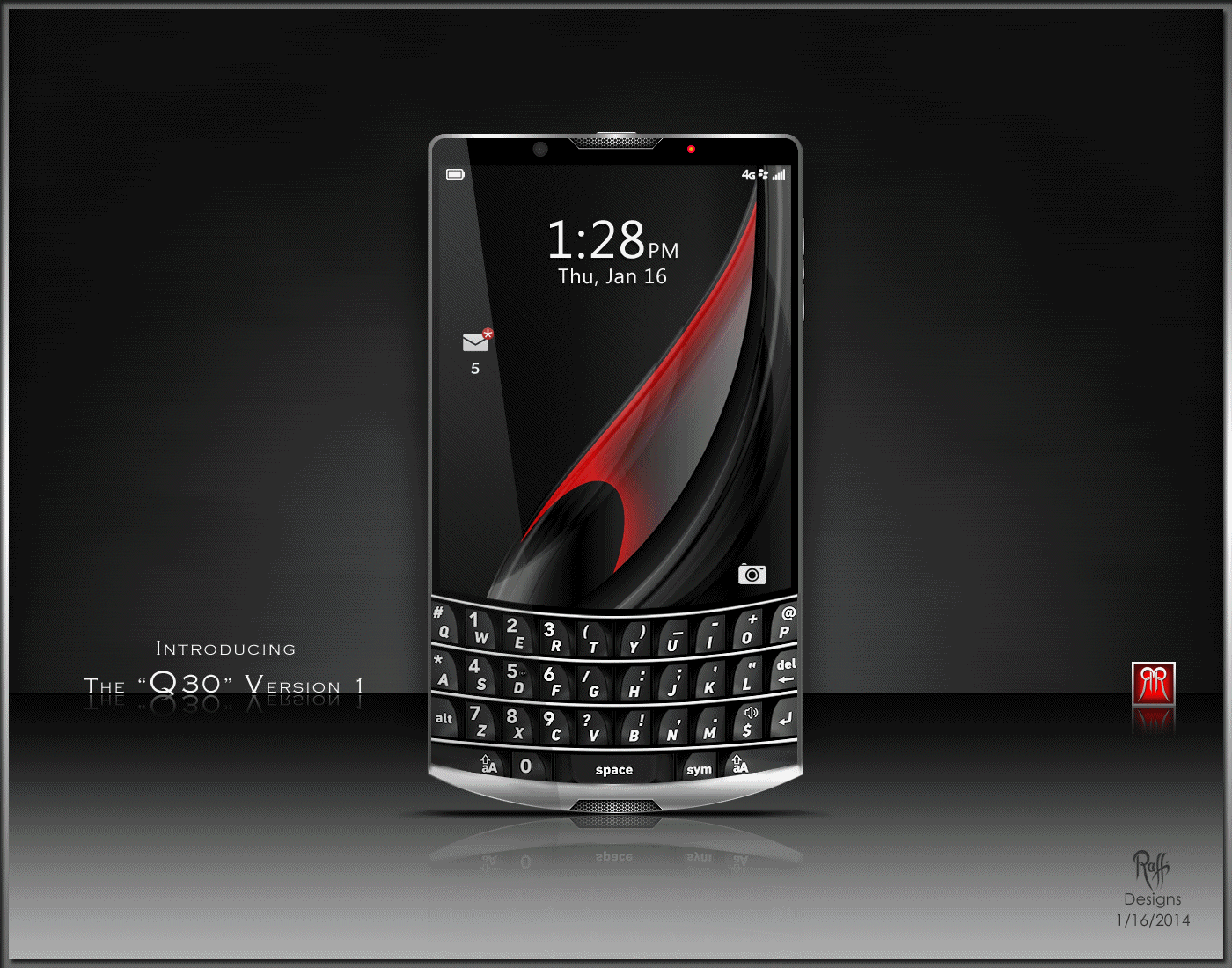 Новые концепты BlackBerry Q30 и BlackBerry Z50.