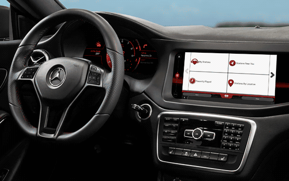QNX_concept_car_Mercedes_CLA45_iHeartRadio_app