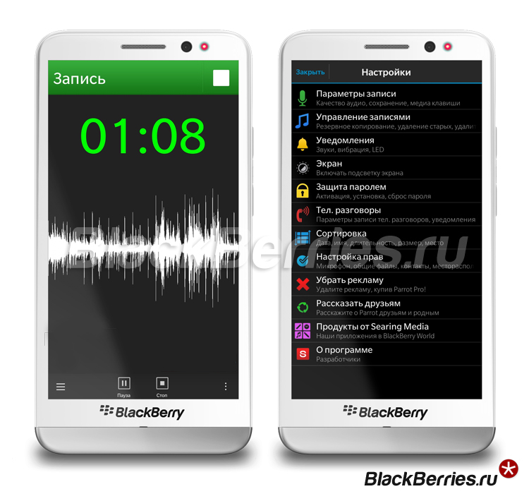 BlackBerry-Z30-parrot