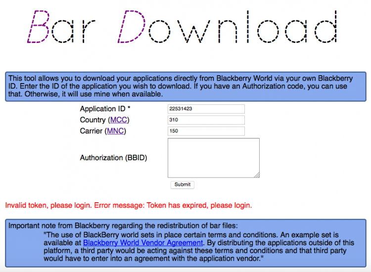 Token is invalid or expired