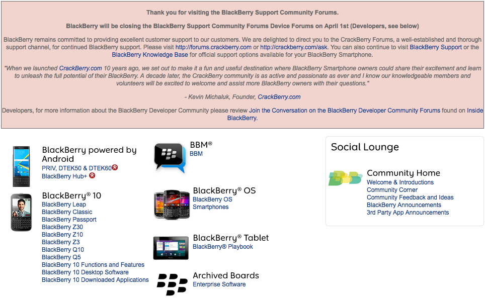 Found forum. BLACKBERRY owners. Smartchone.