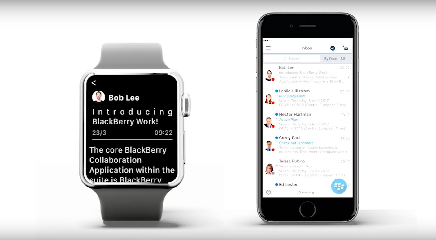 Новое видео: BlackBerry Work расширяет возможности Apple Watch | BlackBerry  в России