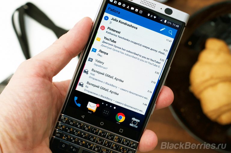 Сброс до заводских настроек blackberry keyone